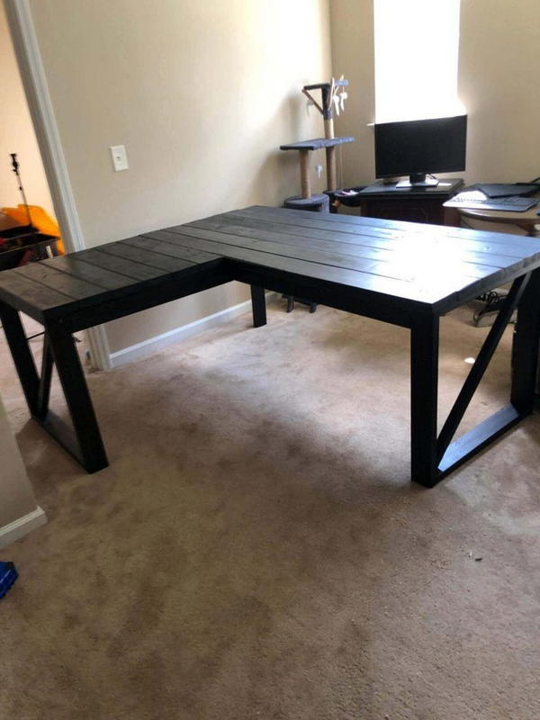 Modern DIY L-Shaped Desk