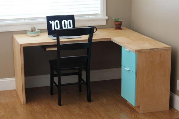 Modern Plywood Desk