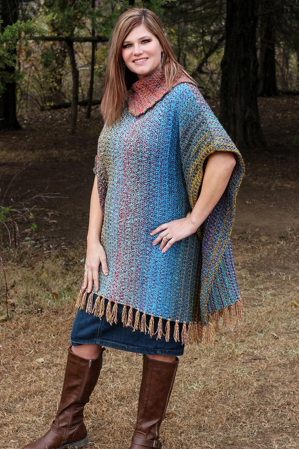 Mountain Trail Tweed shawl 