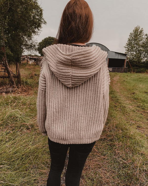 Oversized Hood Cardigan