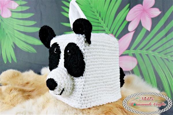 Panda Bear Tissue Box Cover