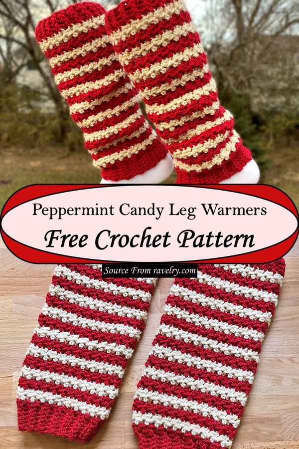 Peppermint Candy Leg Warmers