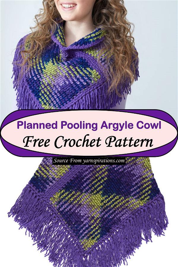 Planned Pooling Argyle Cowl