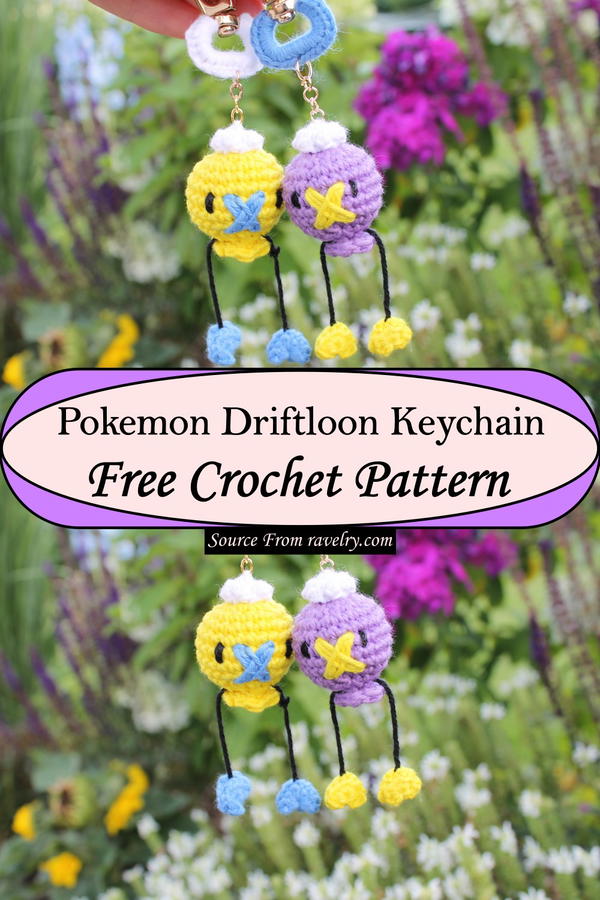 Pokemon Driftloon Keychain Pattern