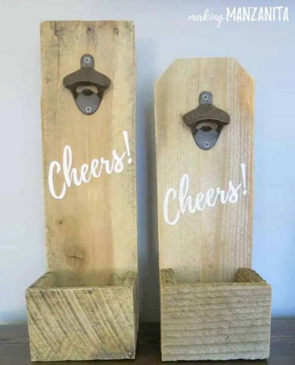 Reclaimed Wood Bottle Opener 