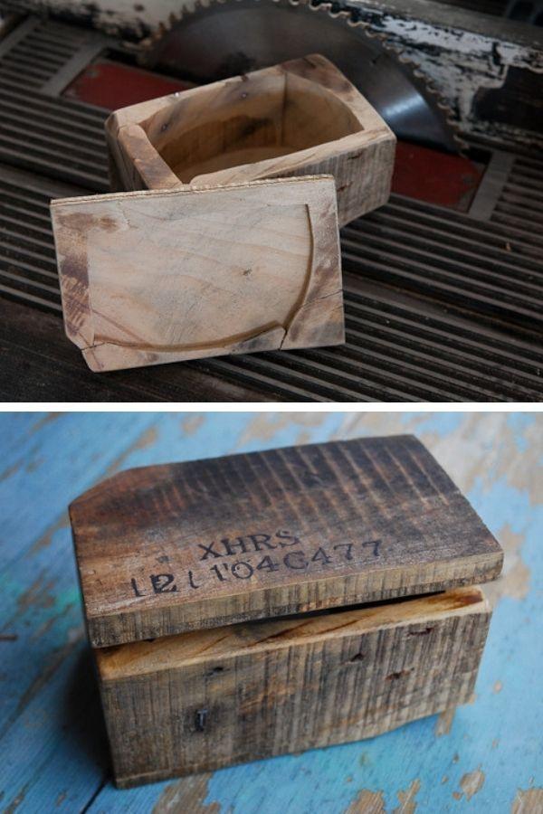 Reclaimed Wood Storage Box