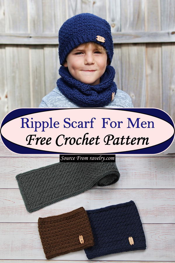 Ripple Scarf For Men