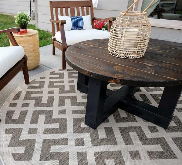 Rustic Outdoor Coffee Table