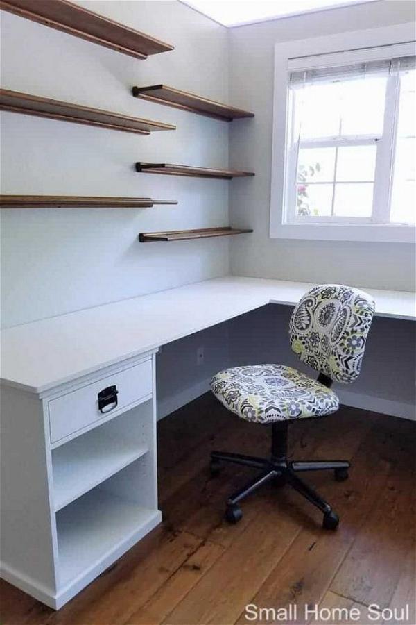 Simple And Easy L-Shaped Desk
