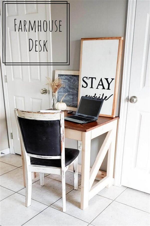 Small Farmhouse Desk By Life On Summerlin