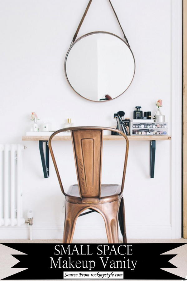 Small Space Makeup Vanity