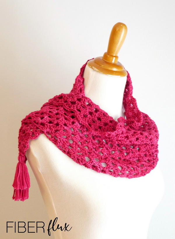 Summer Roses shawl