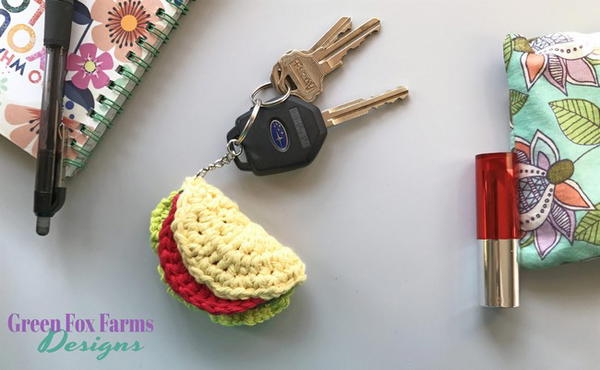 Taco Keychain 