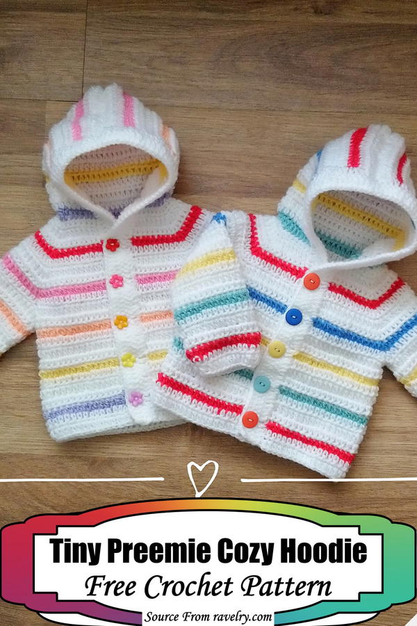 Tiny Preemie Cozy Hoodie