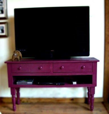 Turned Leg Media Console