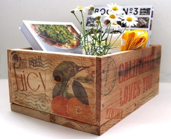 Vintage Pallet Wood Crate