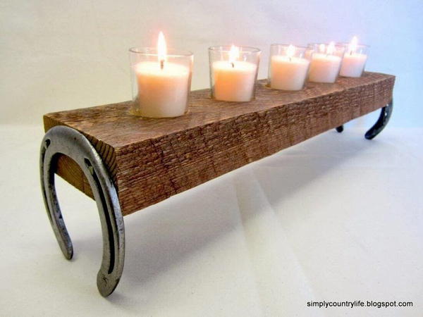 Wooden Candle Holder