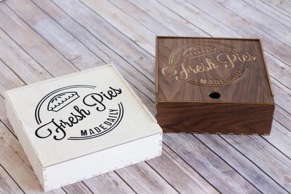 Wooden Pie Box