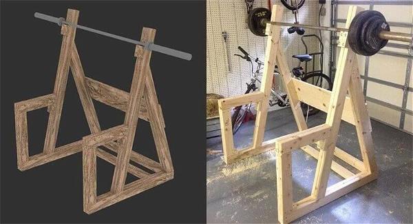 Wooden Squat Rack