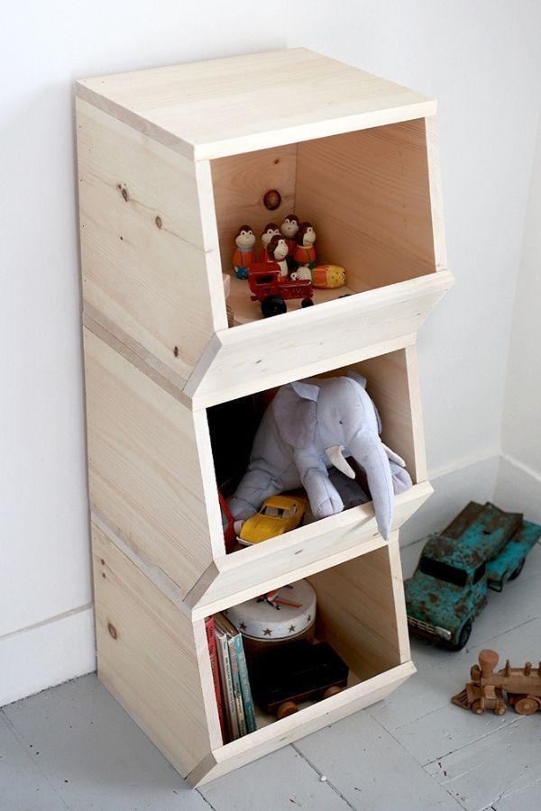 Wooden Toy Bin