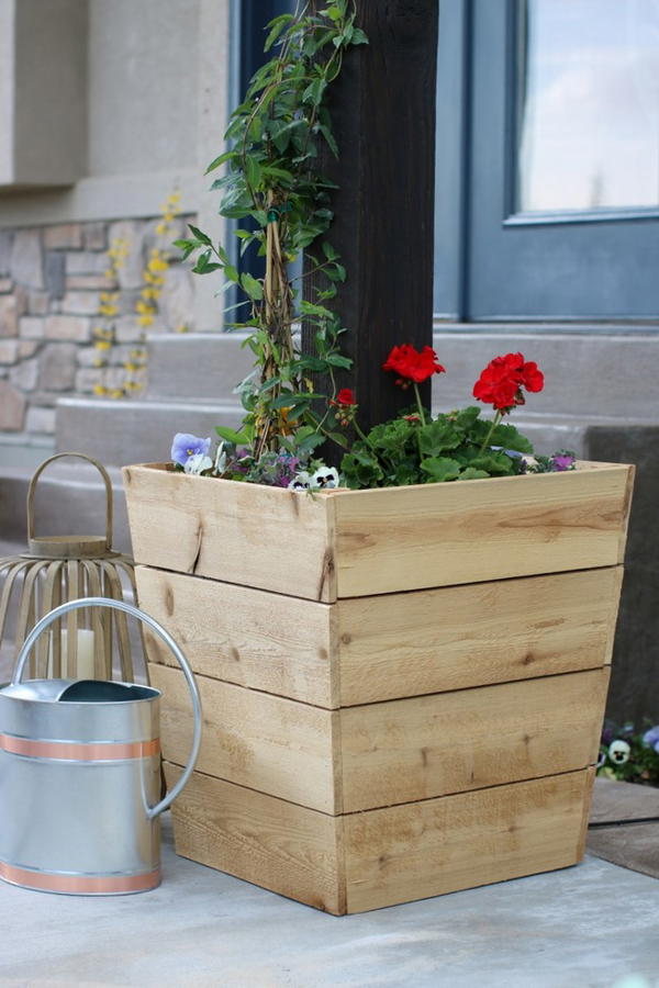 $15 Modern Cedar Planter