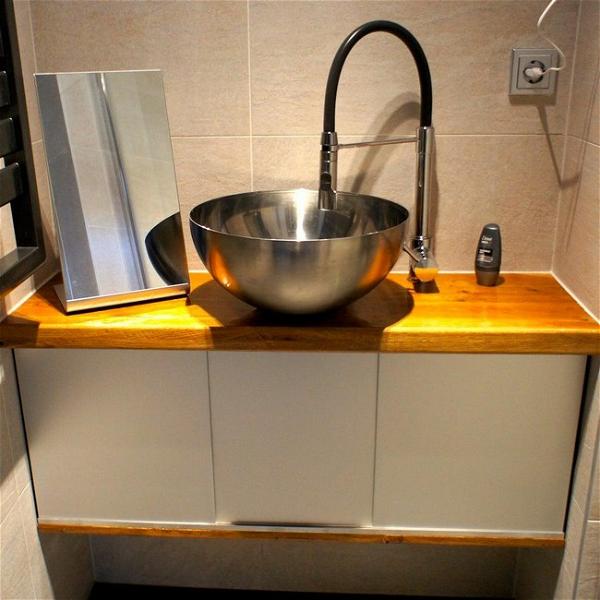 Bathroom Cabinet With Ikea Bowl DIY