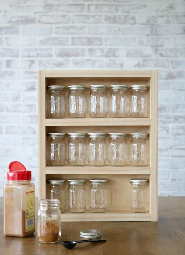 Build A Mini Mason Jar Rack