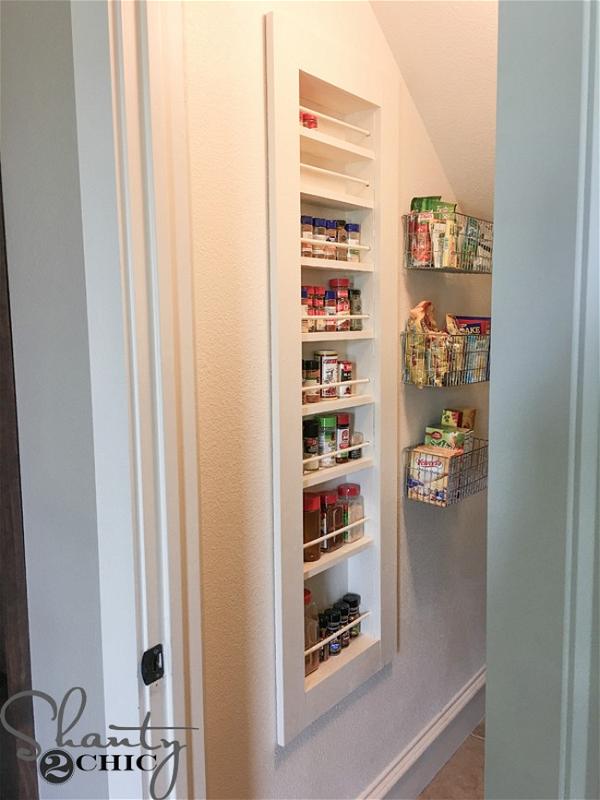 Built-In DIY Spice Rack