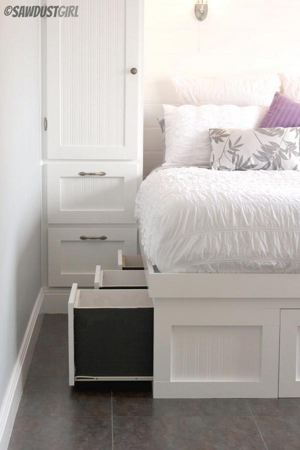 Built-In Wardrobe With Side Cubby