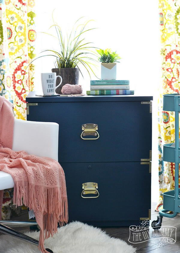 Campaign Dresser Inspired Filing Cabinet