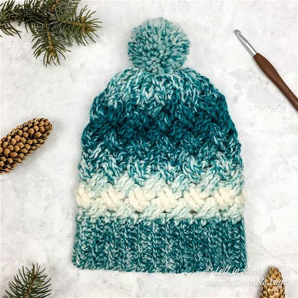 Celtic Winters Slouchy Hat Crochet Pattern