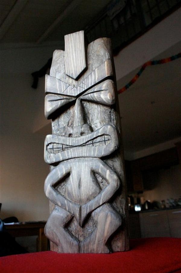 Chisel Carved Tiki Idol