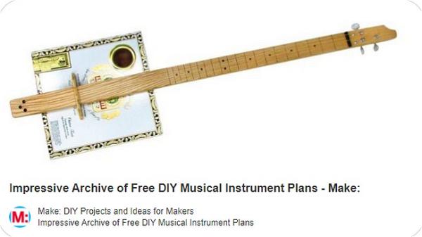 CigarBoxGuitar.com Basic 3-String Cigar Box Guitar