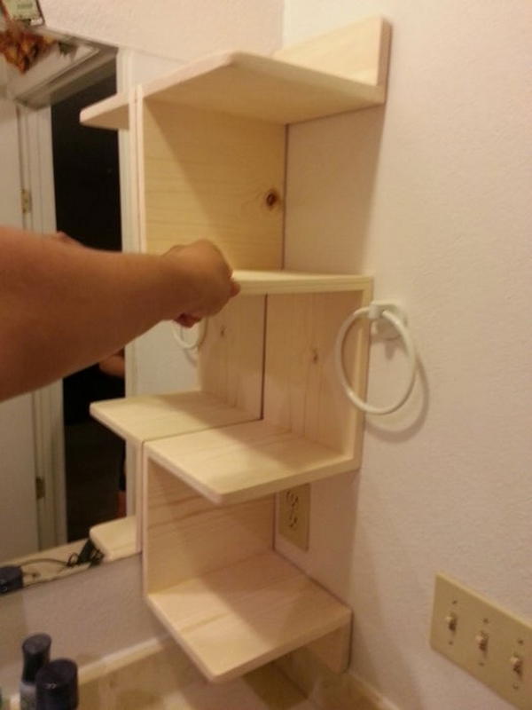 Corner Bathroom Shelf