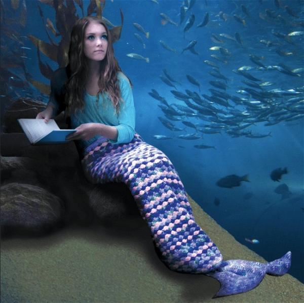 Crochet A Wearable Afghan Mermaid Tail