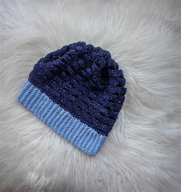 Crochet Around The Block Slouchy Hat