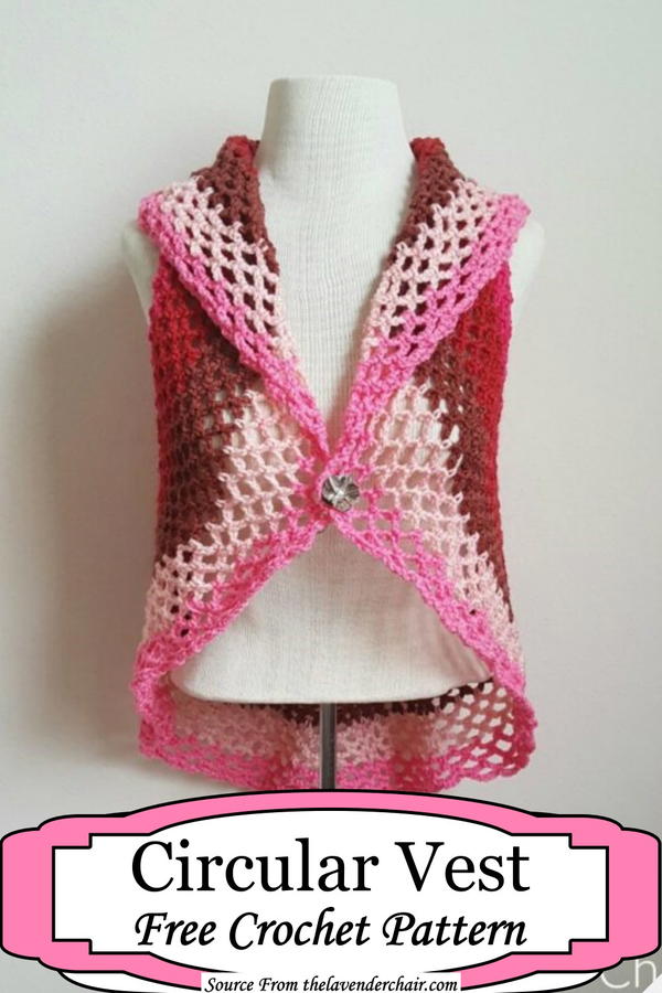 Crochet Circular Vest Pattern