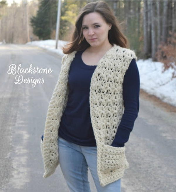 Crochet Lace Vest