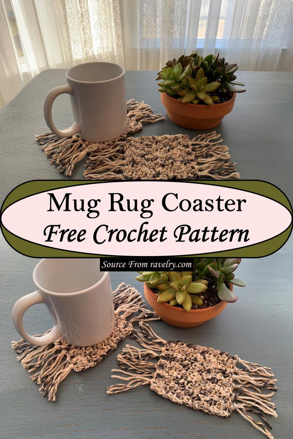 Crochet Mug Rug Coaster