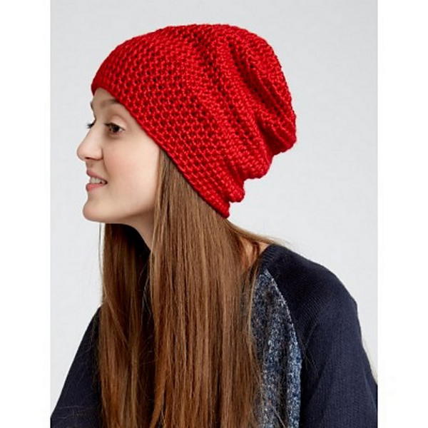 Crochet Slouchy Beanie Pattern