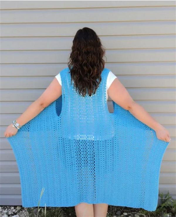 Crochet Triple Cross Vest