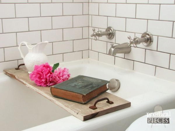 DIY Bathtub Tray Step-by-step