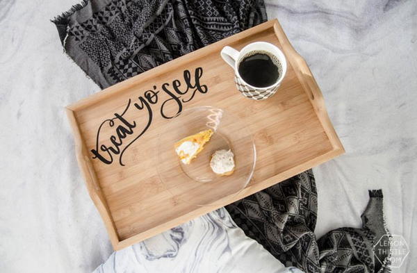 DIY Breakfast Tray Upgrade