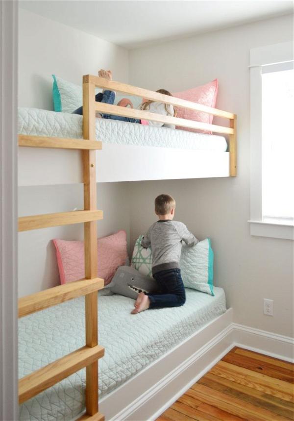 DIY Built-In Bunk Beds