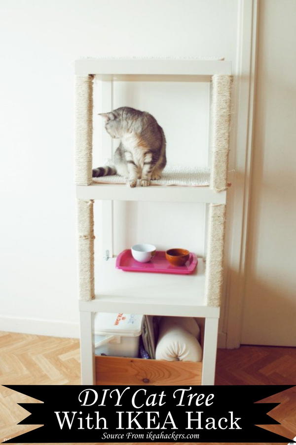 DIY Cat Tree With IKEA Hack