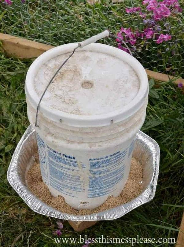 Hen Waterer And Feeder From 5-gallon Buckets