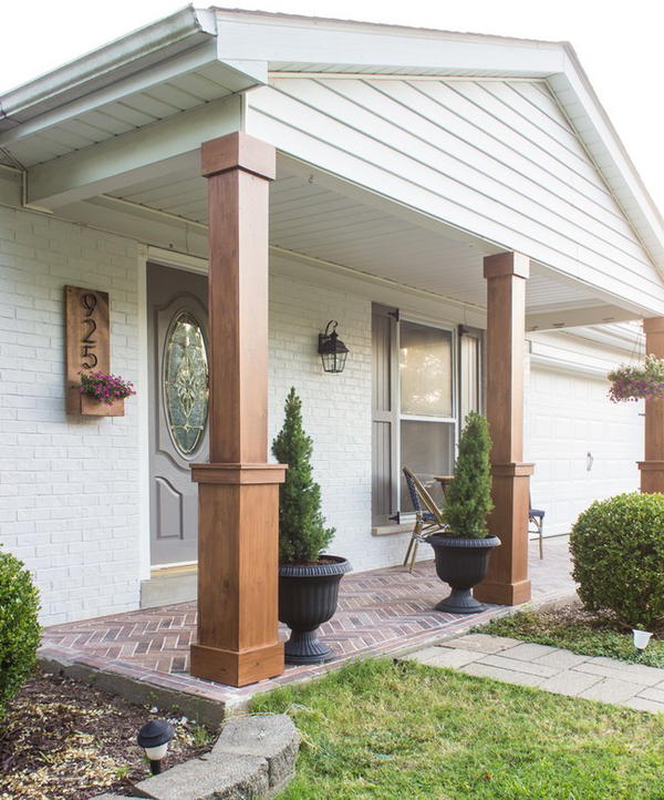 DIY Craftsman Style Porch Columns