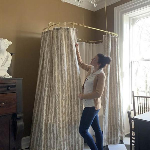 DIY Custom Shower Curtain