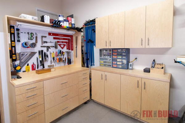 DIY Garage Cabinets