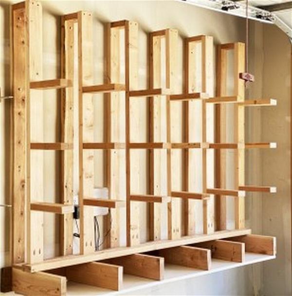 DIY Lumber Rack